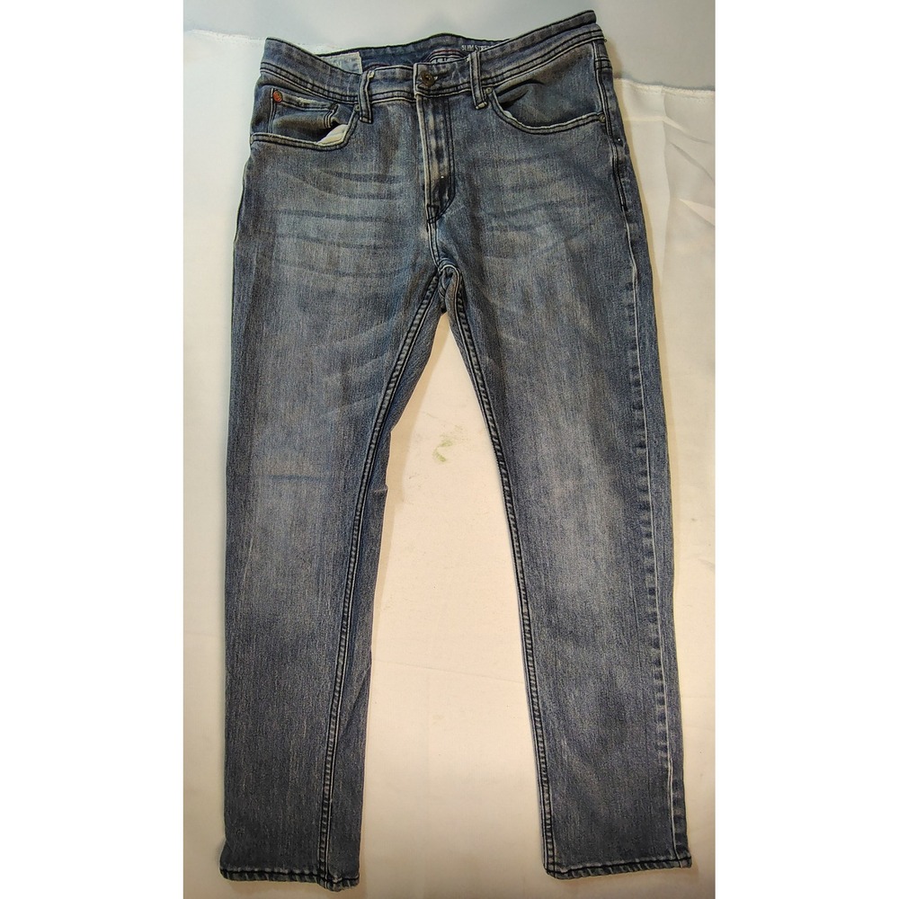 MBX Premium Apparel Slim Stretch Jeans Blue Medium Wash 5 Pocket Denim 34x32